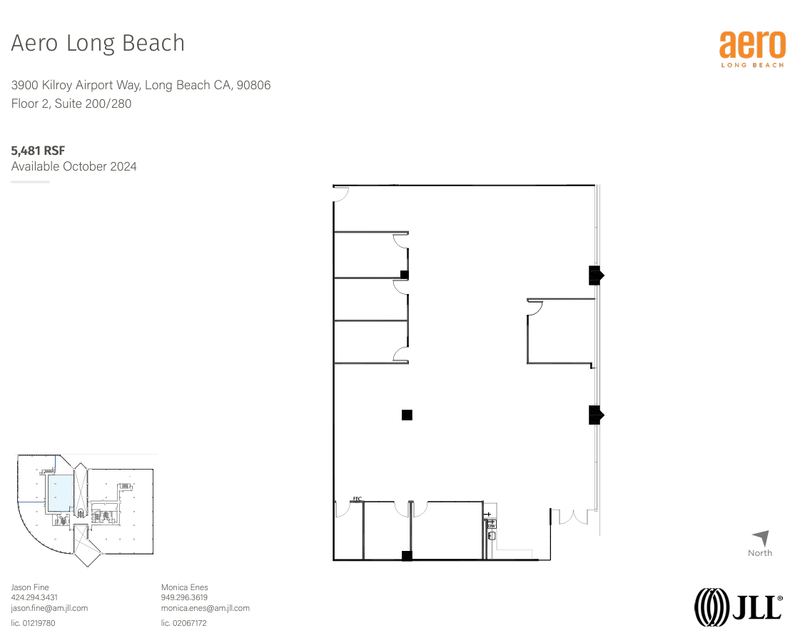 3900 Kilroy Airport Way, Long Beach, CA en alquiler Plano de la planta- Imagen 1 de 1