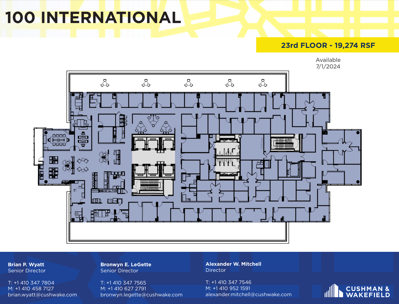 100 International Dr, Baltimore, MD en alquiler Plano de la planta- Imagen 1 de 1