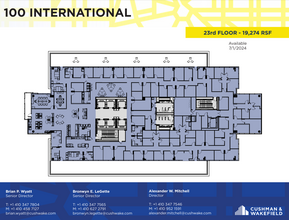 100 International Dr, Baltimore, MD en alquiler Plano de la planta- Imagen 1 de 1