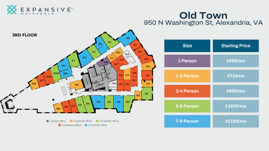 950 N Washington St, Alexandria, VA en alquiler Plano de la planta- Imagen 1 de 4