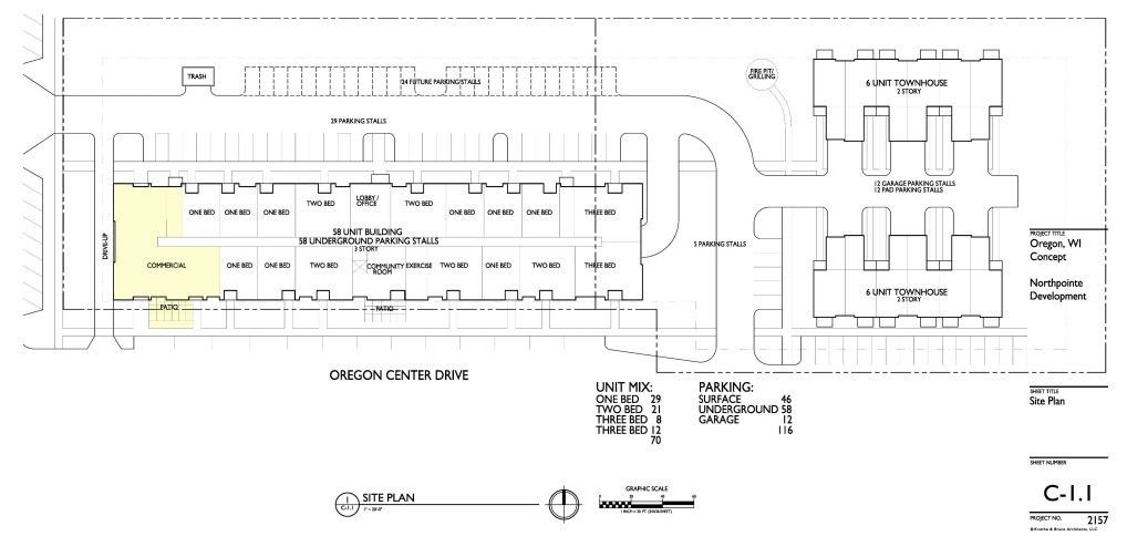 877 Oregon Center Dr, Oregon, WI en alquiler Plano del sitio- Imagen 1 de 2