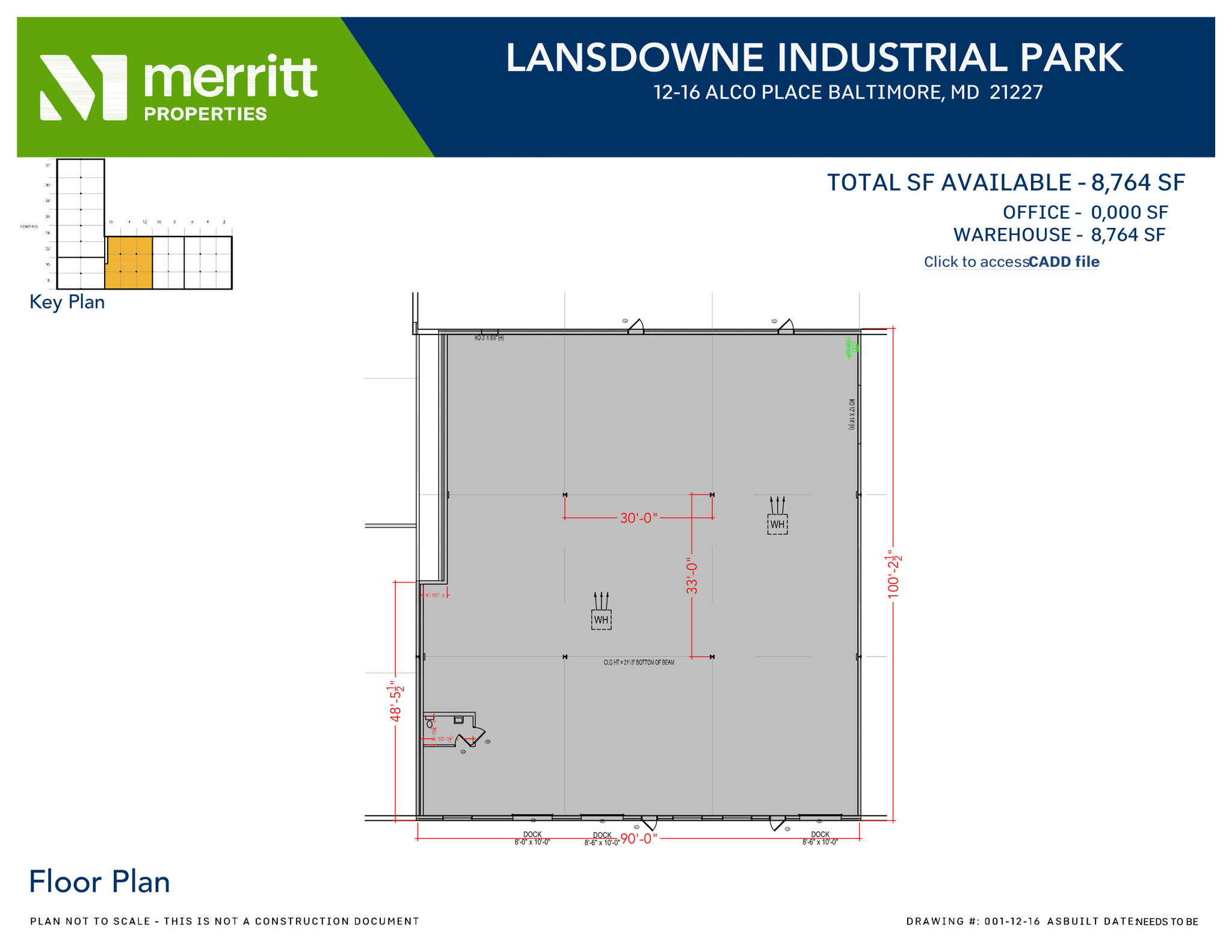 178-194 Alco Pl, Lansdowne, MD en alquiler Plano de la planta- Imagen 1 de 1