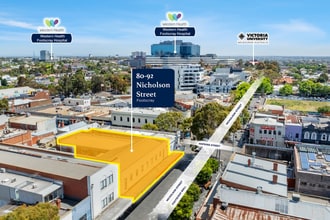 80-92 Nicholson St, Footscray, VIC - Aérea vista de mapa