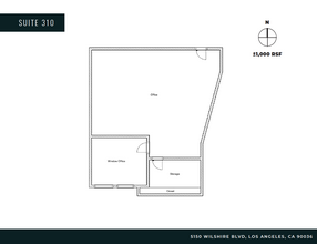 5150 Wilshire Blvd, Los Angeles, CA en alquiler Plano de la planta- Imagen 1 de 1