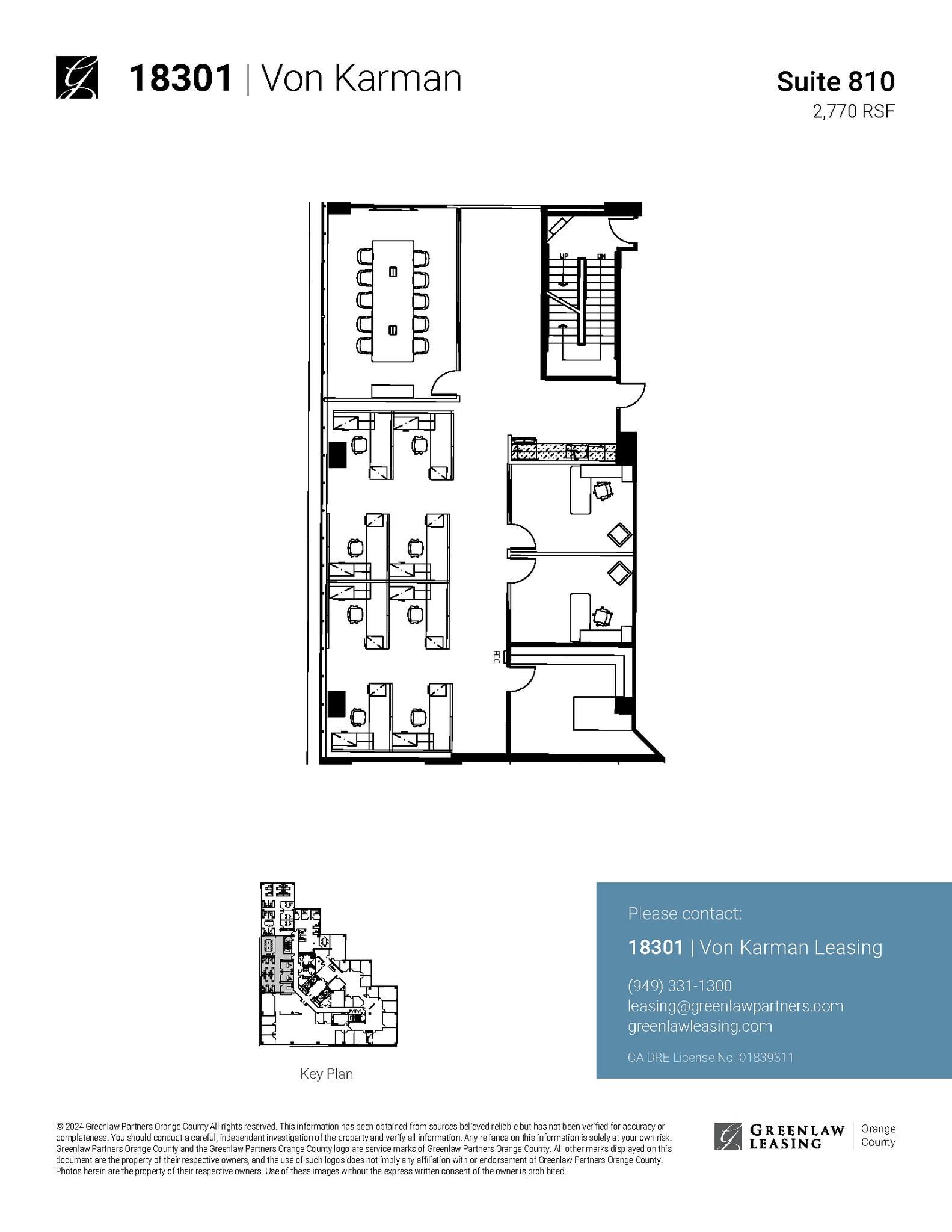 18301 Von Karman Ave, Irvine, CA en alquiler Plano de la planta- Imagen 1 de 2