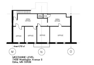 7401-7435 Washington Ave S, Edina, MN en alquiler Plano de la planta- Imagen 1 de 1