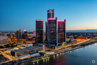 400 Renaissance Ctr, Detroit, MI - vista aérea  vista de mapa