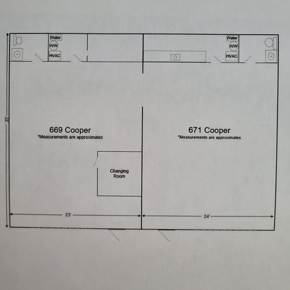 669-677 Cooper St, Monroe, MI en alquiler - Plano de planta tipo - Imagen 3 de 3