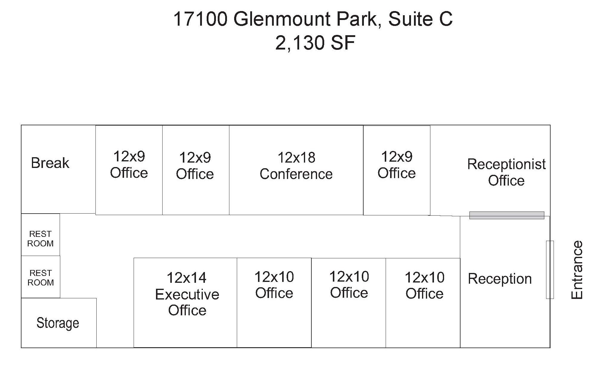 17100 Glenmount Park Dr, Webster, TX en alquiler Plano de la planta- Imagen 1 de 1