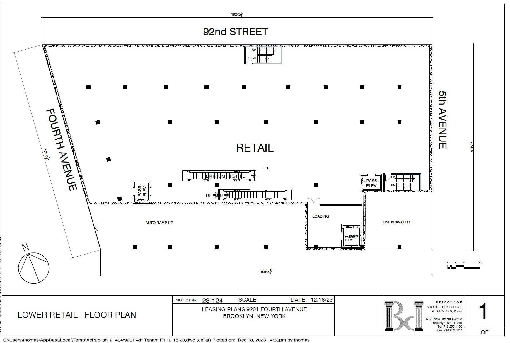 9201 4th Ave, Brooklyn, NY en alquiler Plano de la planta- Imagen 1 de 1