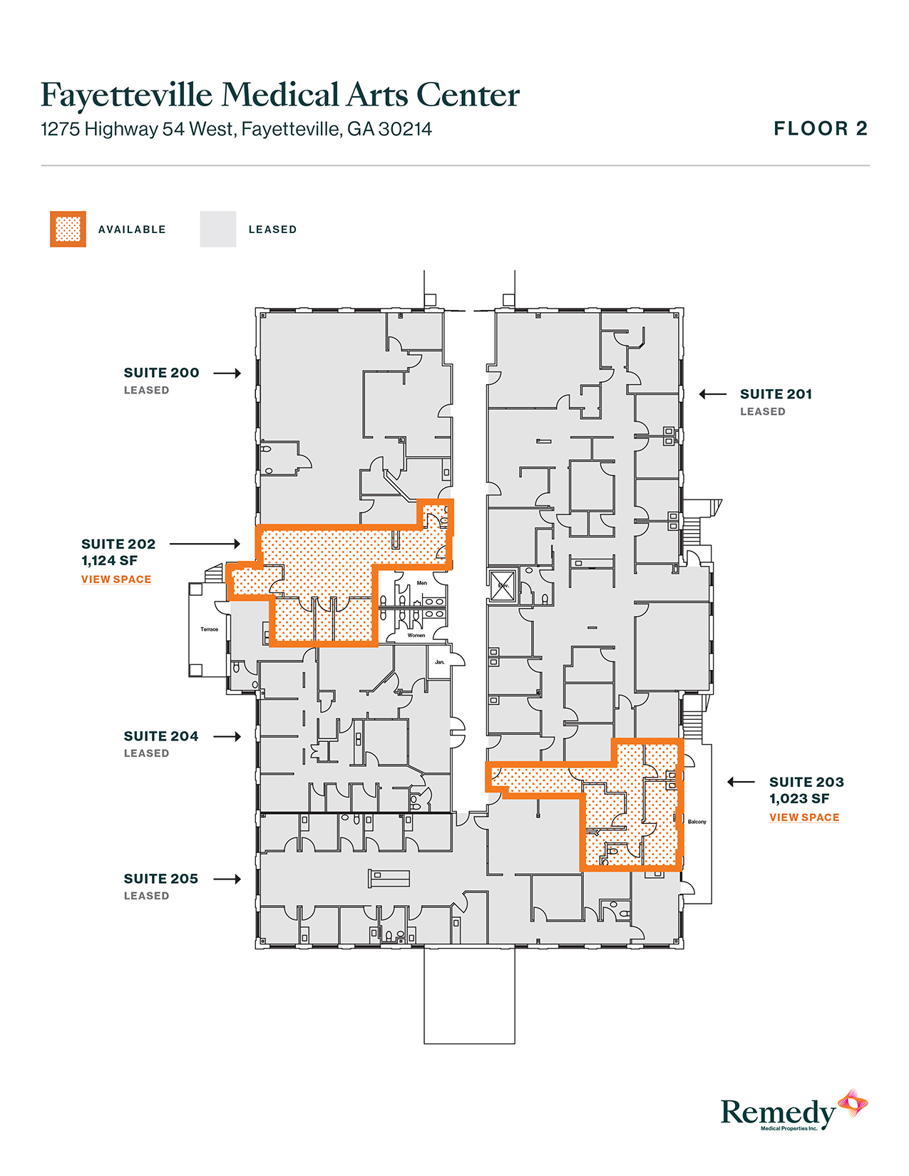 1275 Highway 54 W, Fayetteville, GA en alquiler Plano de la planta- Imagen 1 de 1