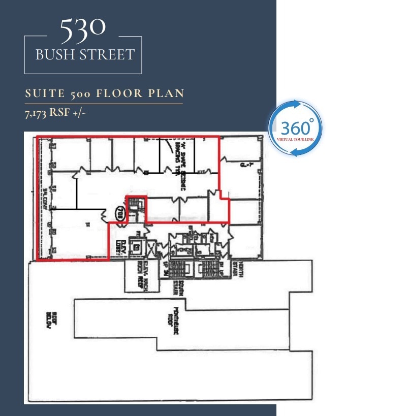 530 Bush St, San Francisco, CA en alquiler Plano de la planta- Imagen 1 de 1