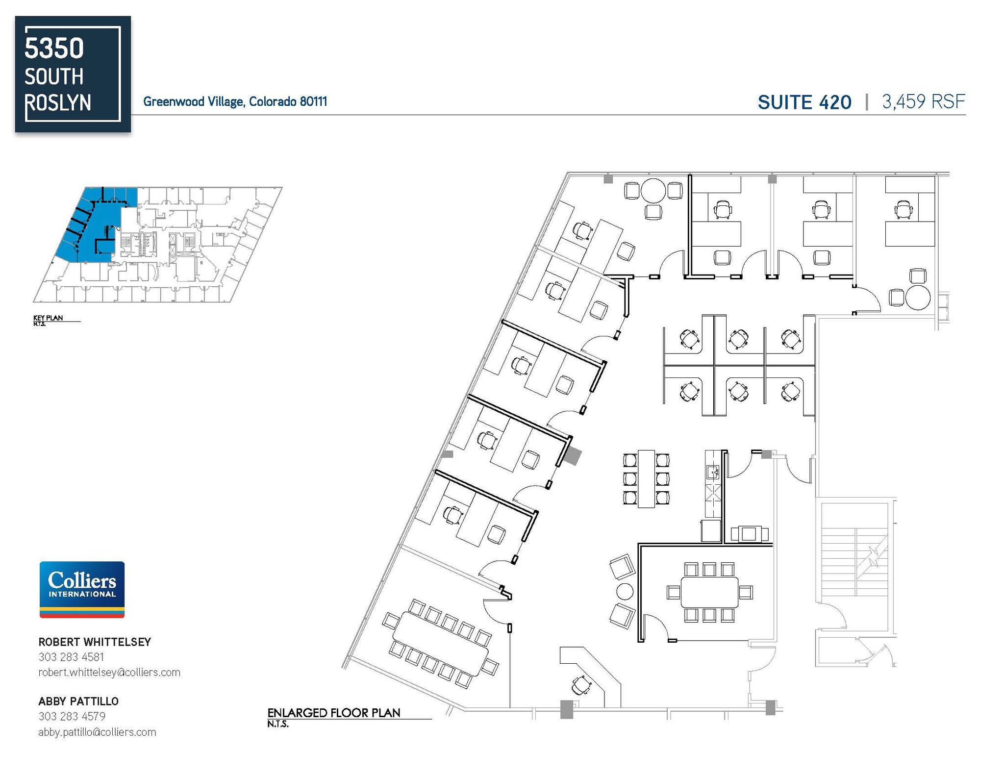 5350 S Roslyn St, Greenwood Village, CO en alquiler Plano de la planta- Imagen 1 de 1