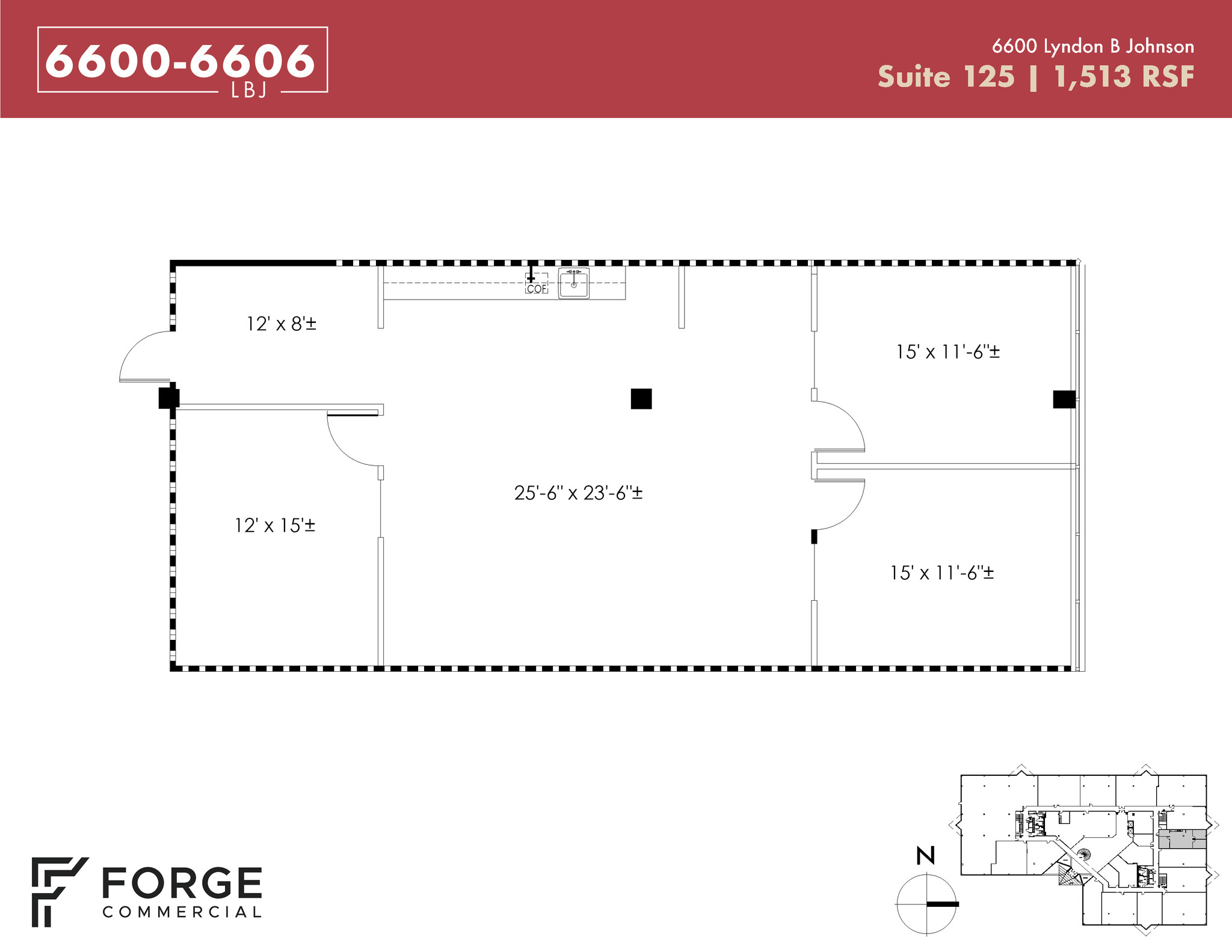 6600 Lyndon B Johnson Fwy, Dallas, TX en alquiler Plano de la planta- Imagen 1 de 1