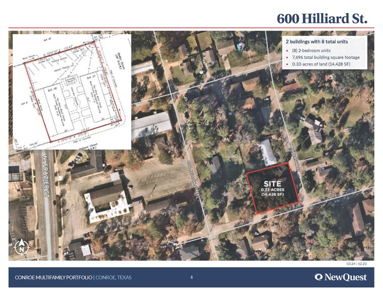 Conroe Multifamily Portfolio cartera de 4 inmuebles en venta en LoopNet.es - Plano del sitio - Imagen 3 de 6