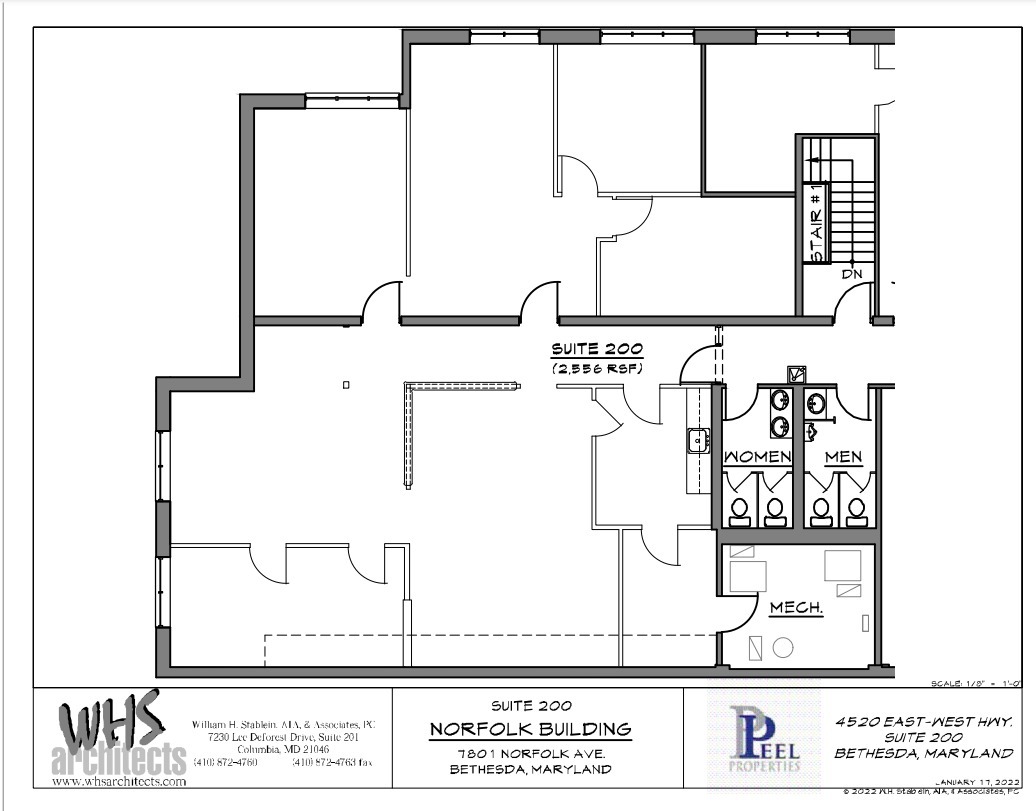 7801 Norfolk Ave, Bethesda, MD en alquiler Plano de la planta- Imagen 1 de 1