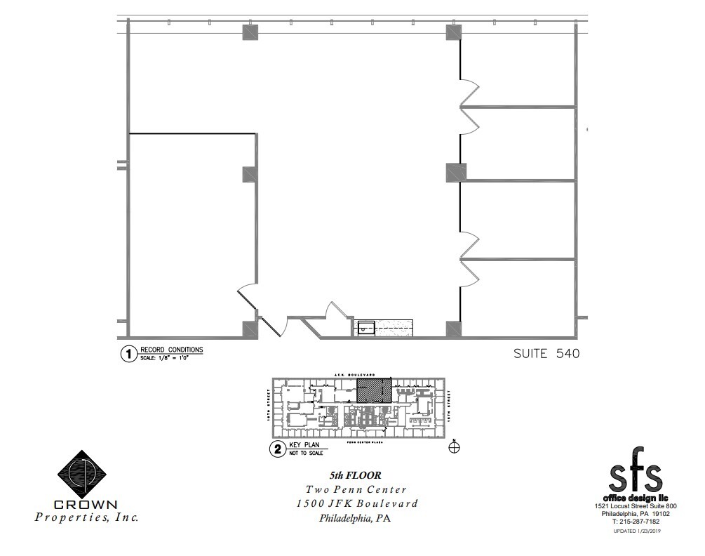 1500 John F Kennedy Blvd, Philadelphia, PA en alquiler Plano de la planta- Imagen 1 de 1