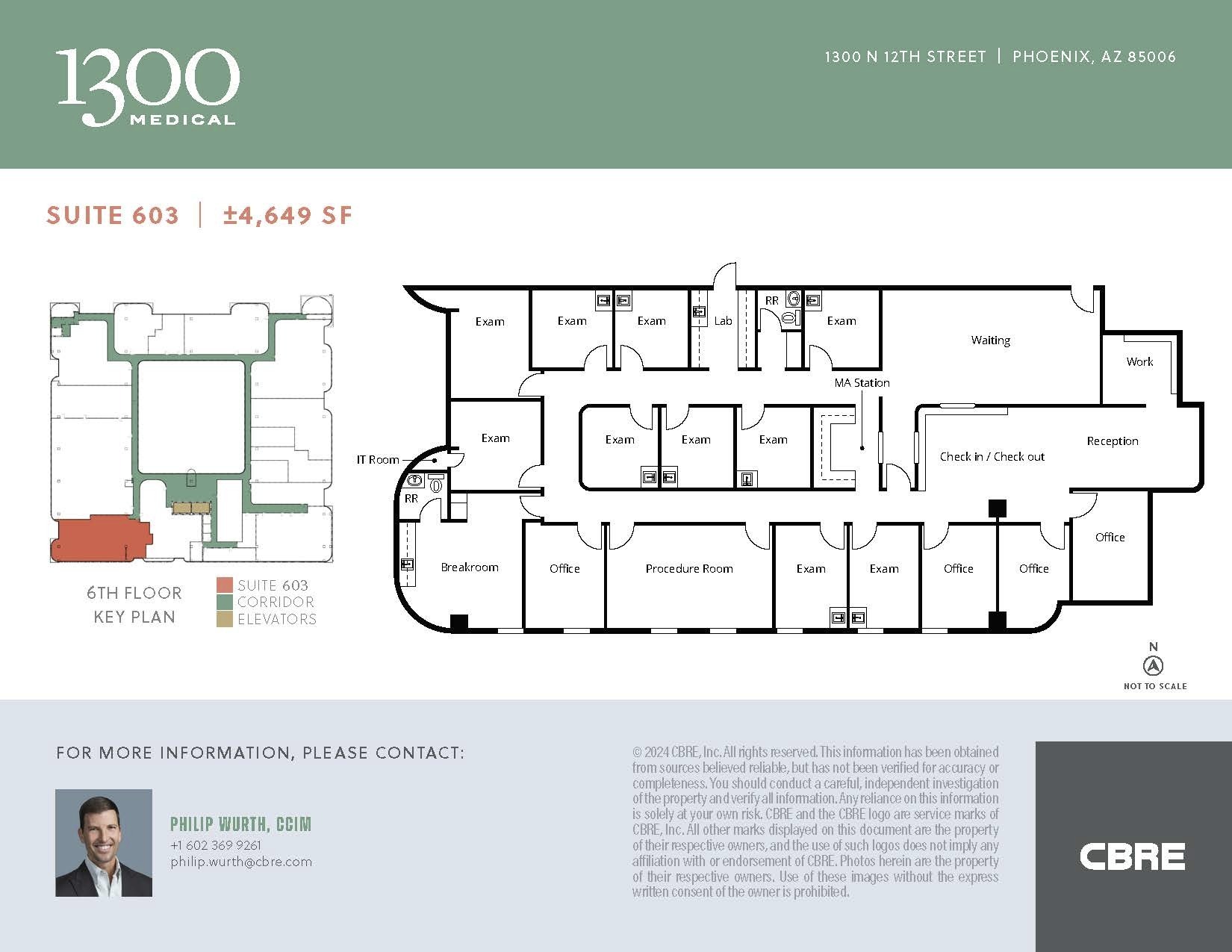 1300 N 12th St, Phoenix, AZ en alquiler Plano de la planta- Imagen 1 de 1