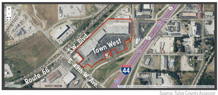 5610-5648 W Skelly Dr, Tulsa, OK - VISTA AÉREA  vista de mapa - Image1