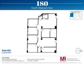 180 N Wabash Ave, Chicago, IL en alquiler Plano de la planta- Imagen 1 de 10