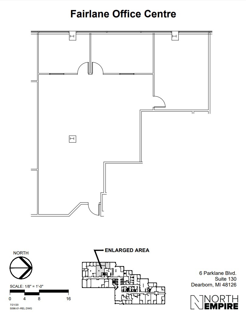 4-6 Parklane Blvd, Dearborn, MI en alquiler Plano de la planta- Imagen 1 de 5