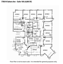 7785 W Sahara Ave, Las Vegas, NV en alquiler Plano de la planta- Imagen 2 de 2