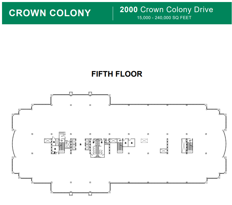 2000 Crown Colony Dr, Quincy, MA en alquiler Plano de la planta- Imagen 1 de 1