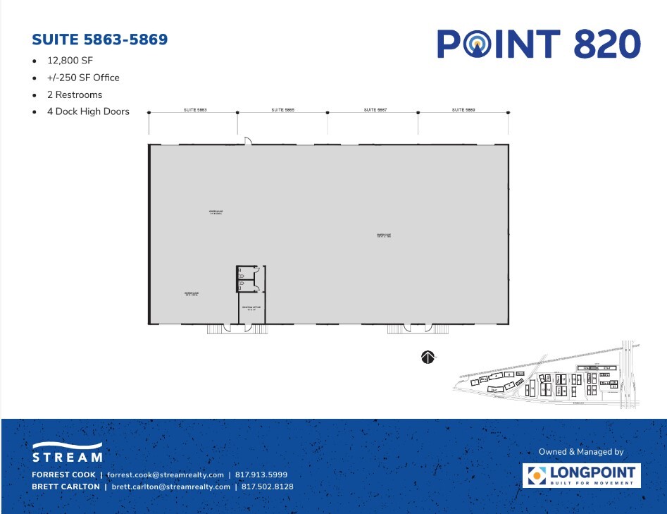 5721 E Rosedale St, Fort Worth, TX en alquiler Plano de la planta- Imagen 1 de 1