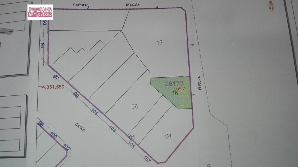 Terreno en Benifaió, Valencia en venta - Plano del sitio - Imagen 3 de 4