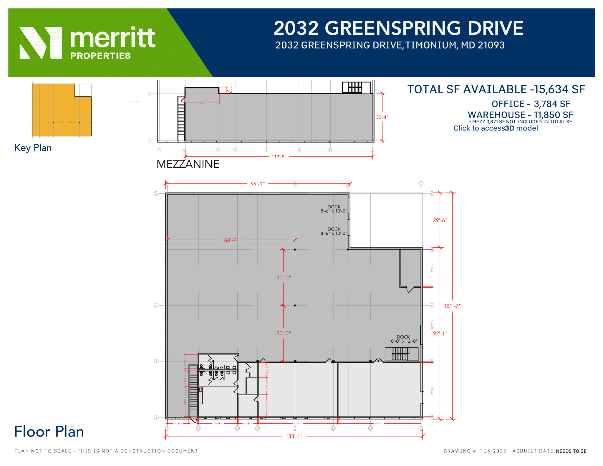 2032 Greenspring Dr, Lutherville Timonium, MD en alquiler Plano de la planta- Imagen 1 de 1