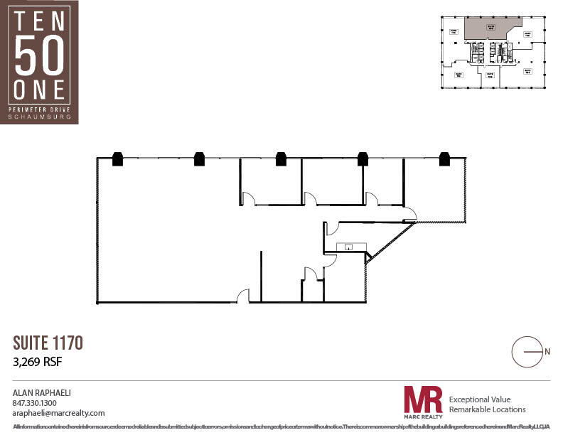 1051 Perimeter Dr, Schaumburg, IL en alquiler Plano de la planta- Imagen 1 de 7