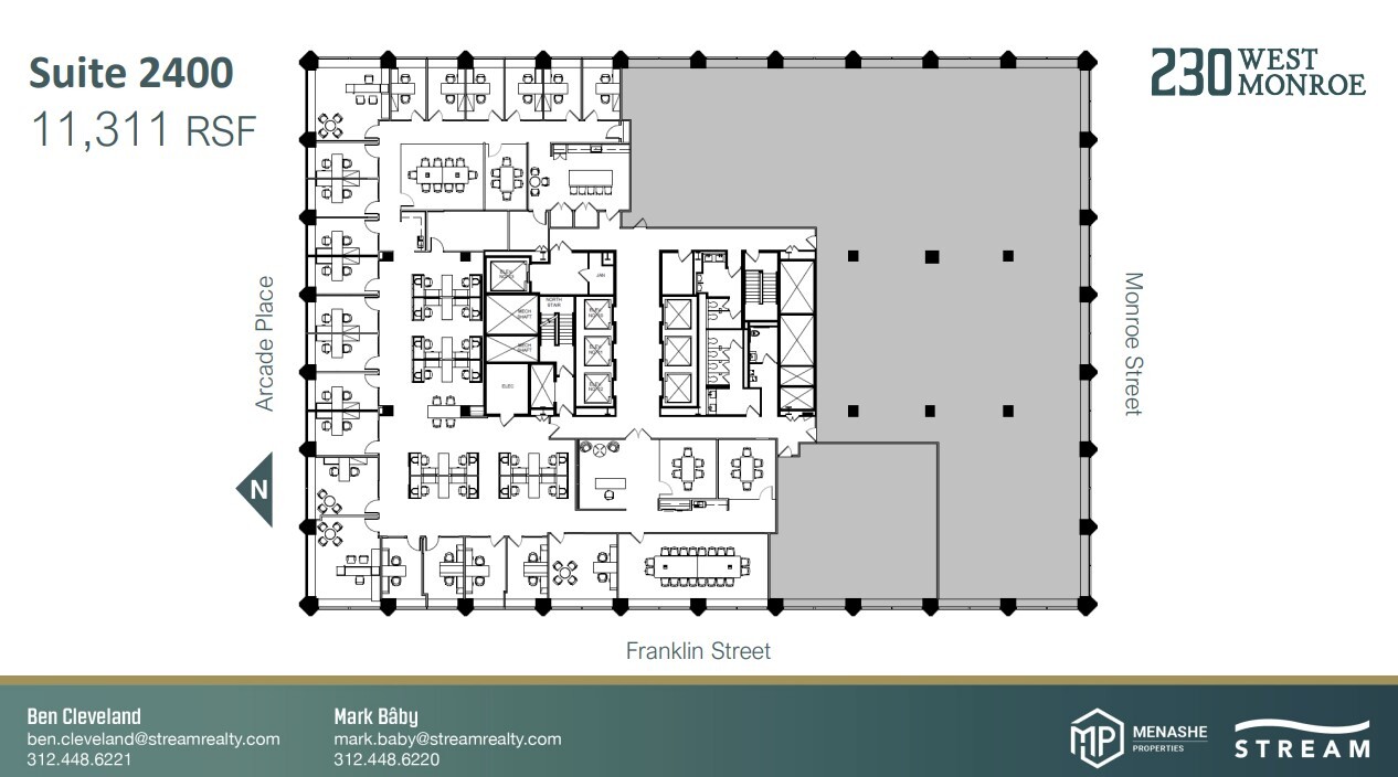 230 W Monroe St, Chicago, IL en alquiler Plano de la planta- Imagen 1 de 1