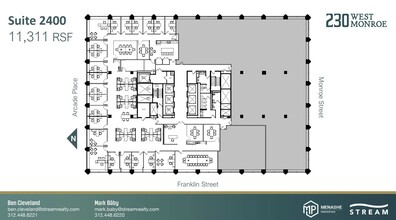 230 W Monroe St, Chicago, IL en alquiler Plano de la planta- Imagen 1 de 1