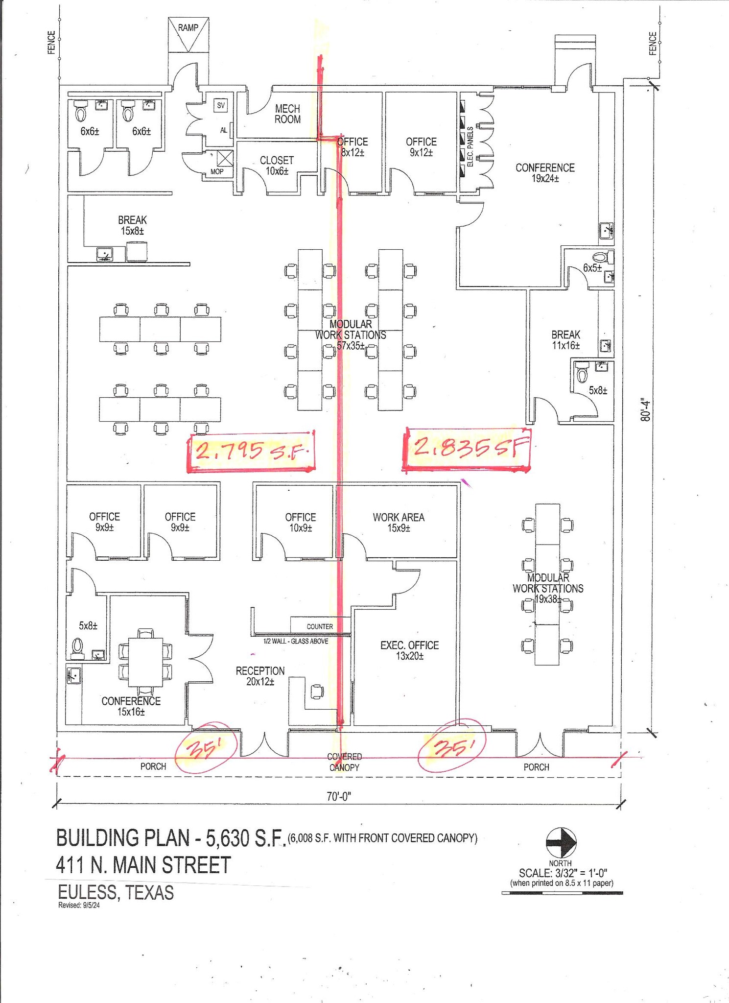 411 N Main St, Euless, TX en alquiler Plano de la planta- Imagen 1 de 1