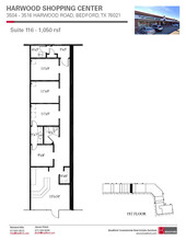 3504-3508 Harwood Rd, Bedford, TX en alquiler Plano de la planta- Imagen 1 de 1