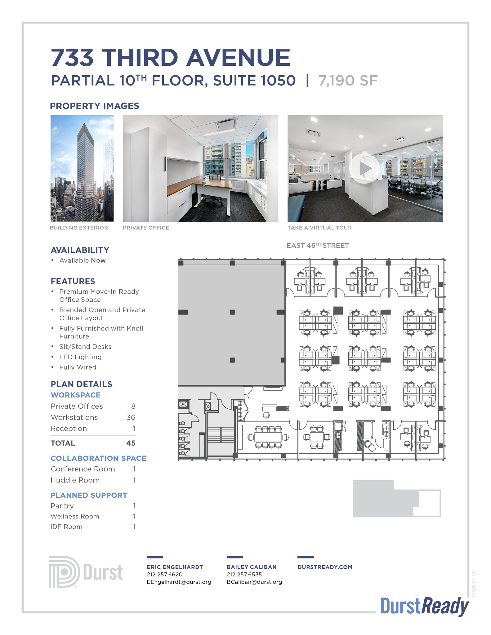 733 Third Ave, New York, NY en alquiler Plano de la planta- Imagen 1 de 5