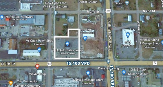 225 N 1st St, Jesup, GA en alquiler - Vista aérea - Imagen 1 de 1