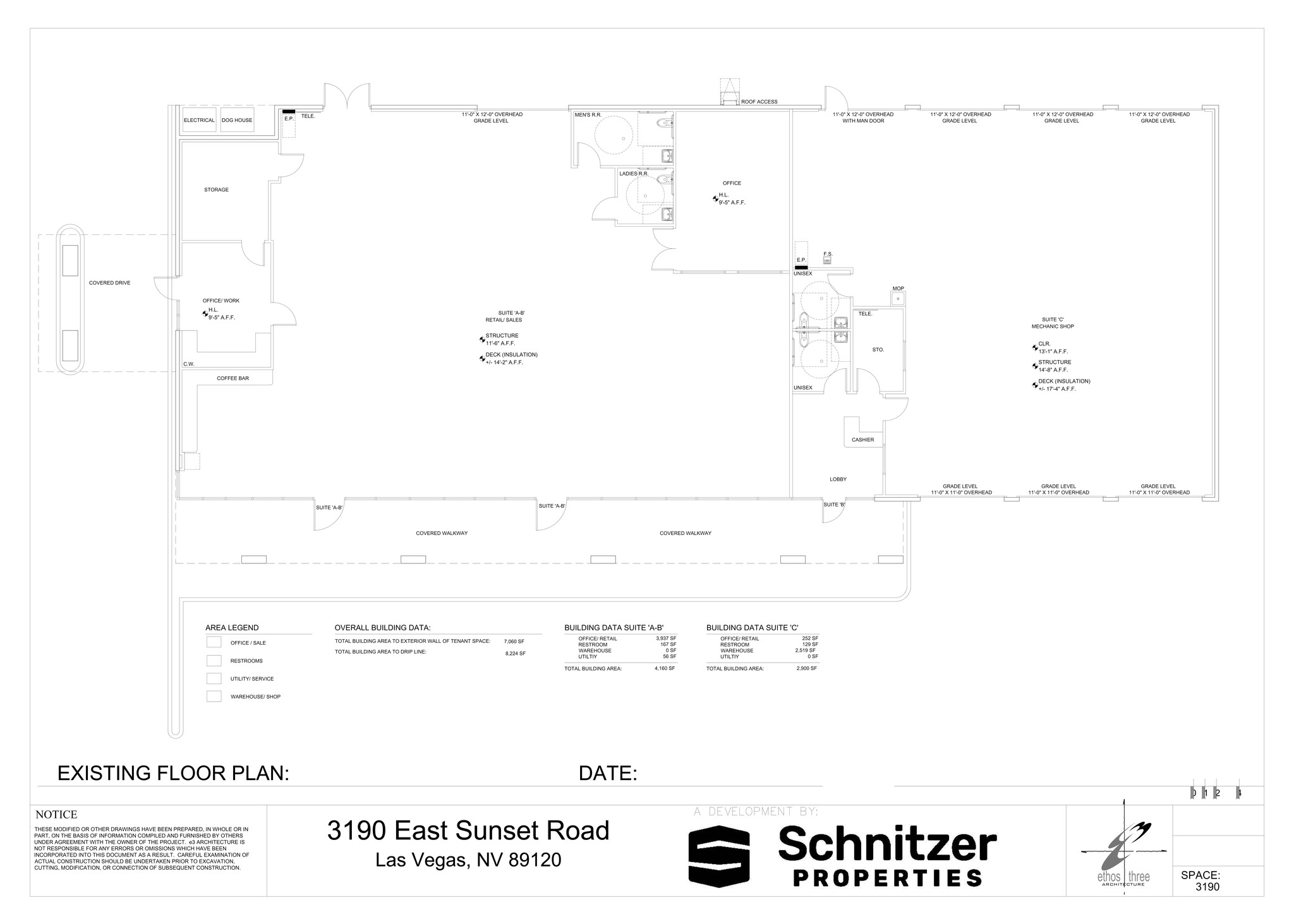 3190 E Sunset Rd, Las Vegas, NV en alquiler Plano del sitio- Imagen 1 de 1