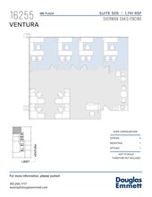 16255 Ventura Blvd, Encino, CA en alquiler Plano de la planta- Imagen 1 de 1