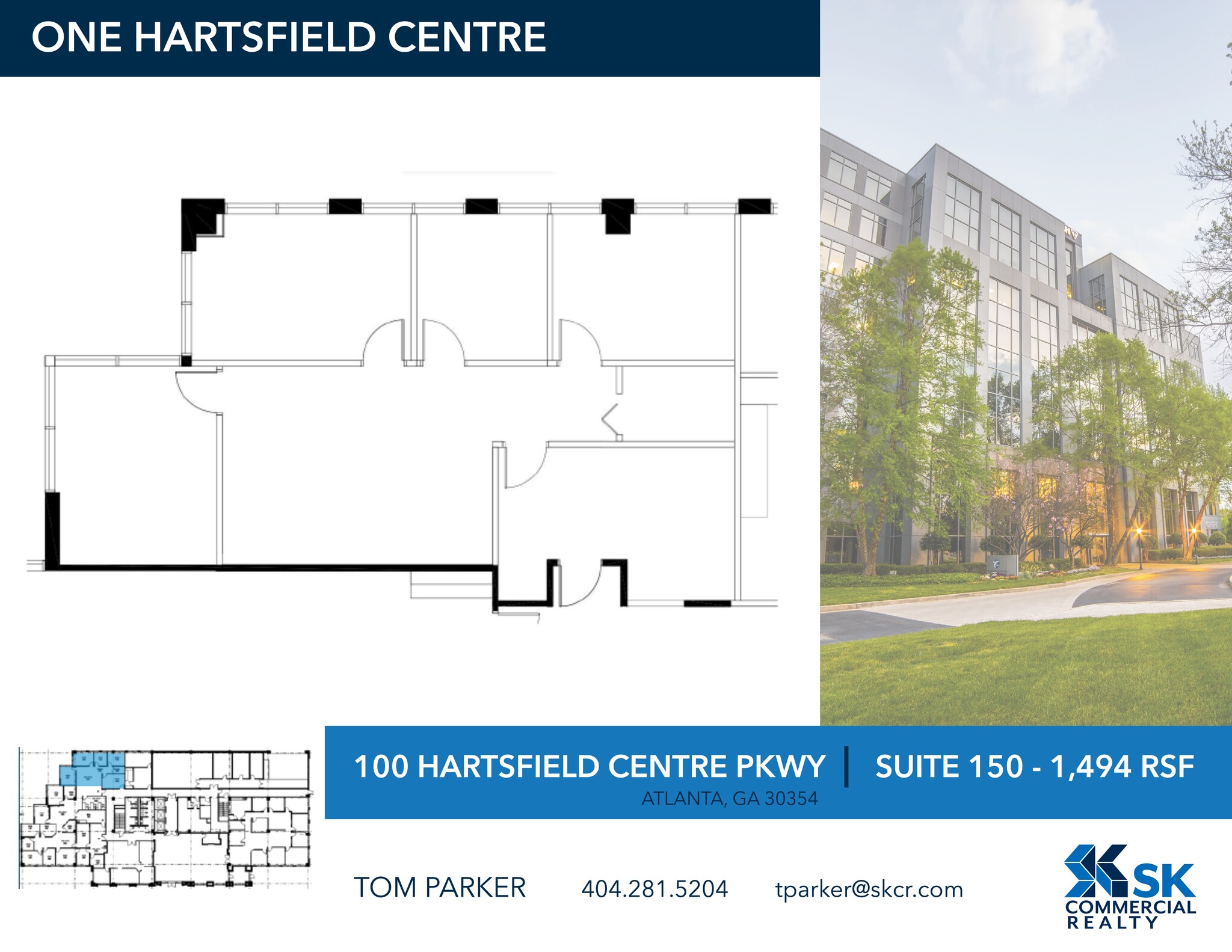 100 Hartsfield Centre Pky, Atlanta, GA en alquiler Plano del sitio- Imagen 1 de 1