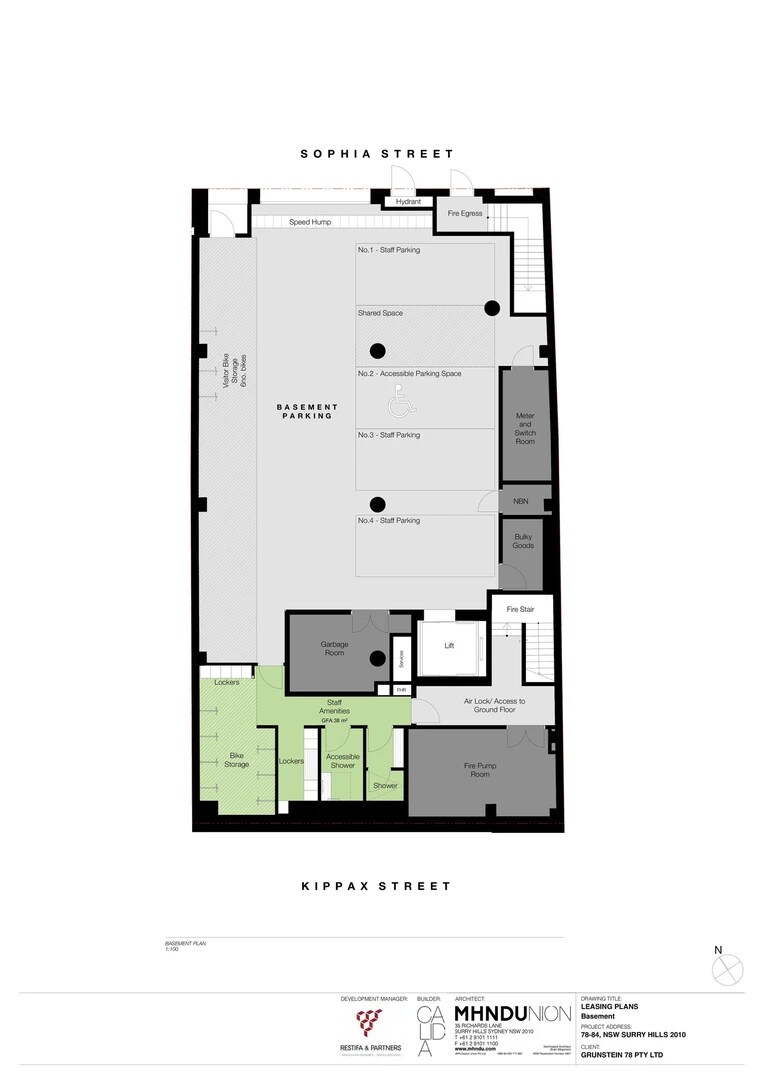 78-84 Kippax St, SURRY HILLS en alquiler Plano del sitio- Imagen 1 de 2