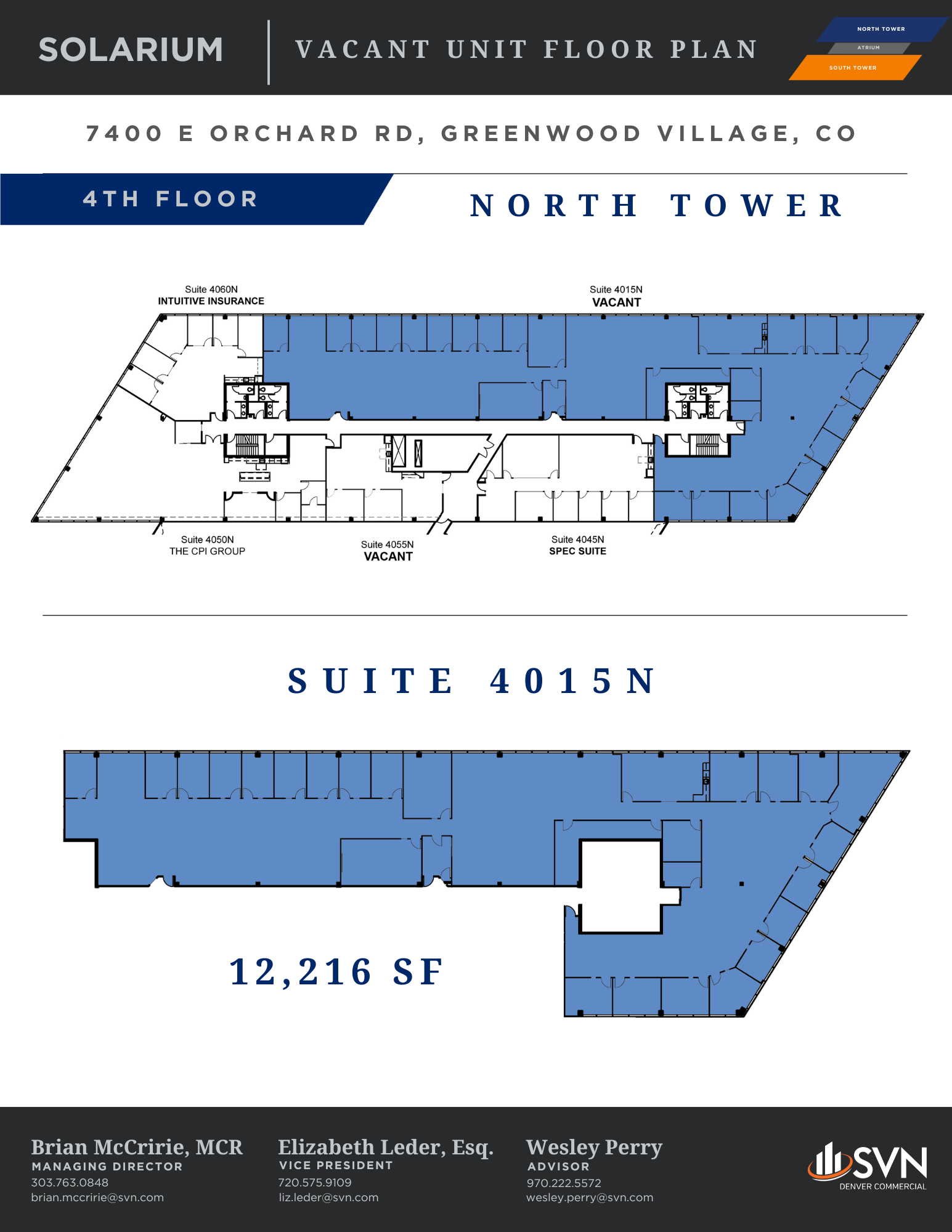 7400 E Orchard Rd, Greenwood Village, CO en alquiler Plano de la planta- Imagen 1 de 1