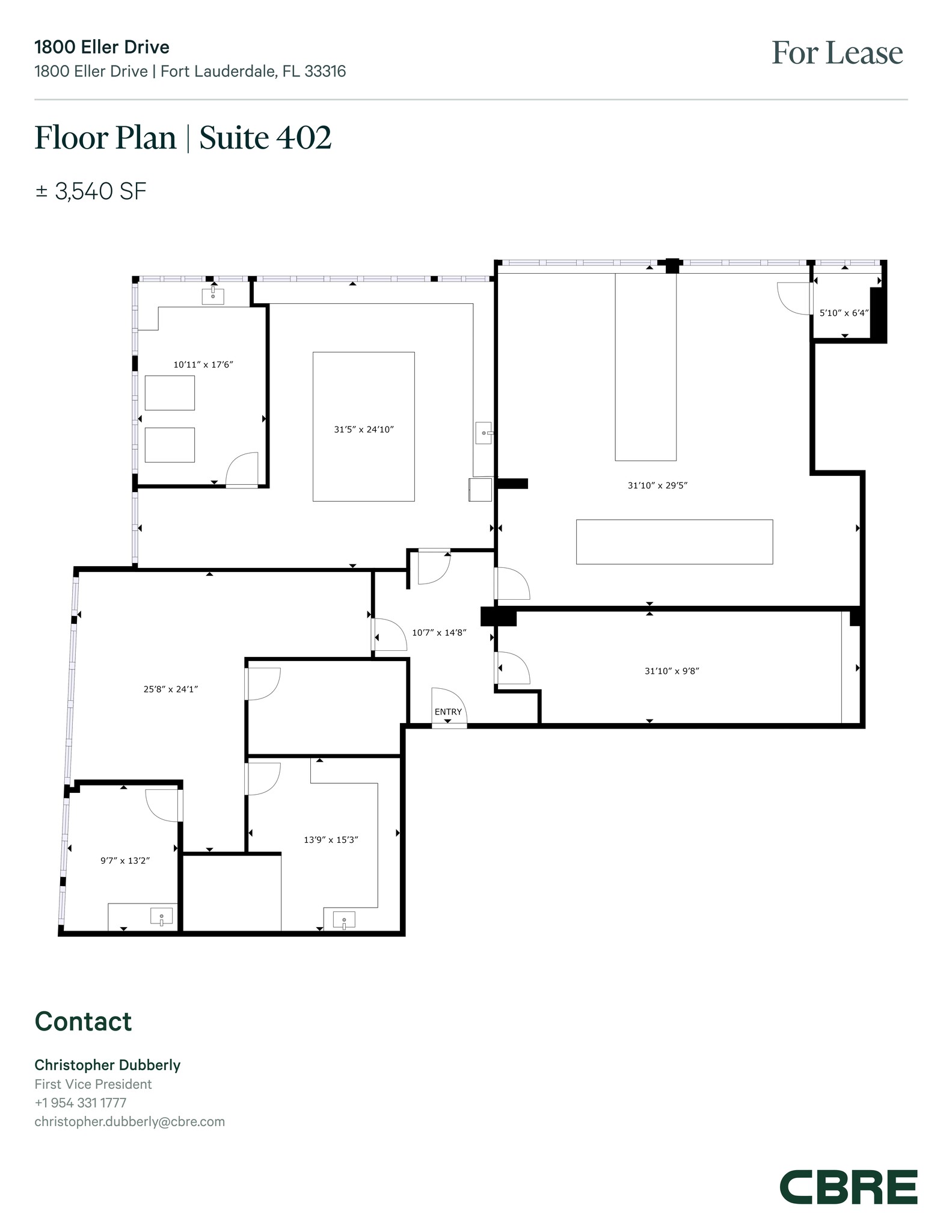 1800 Eller Dr, Fort Lauderdale, FL en alquiler Plano del sitio- Imagen 1 de 1