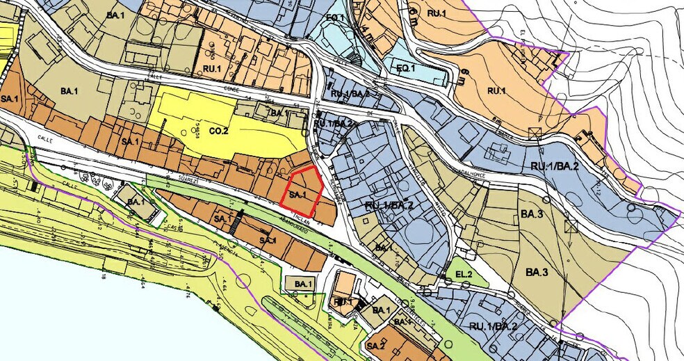 Calle Suárez Inclán, Muros de Nalón, Asturias en venta - Plano de la planta - Imagen 3 de 11