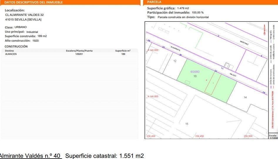 Calle Almirante Valdés, 40, SEVILLA, Sevilla en venta - Plano de la planta - Imagen 3 de 12