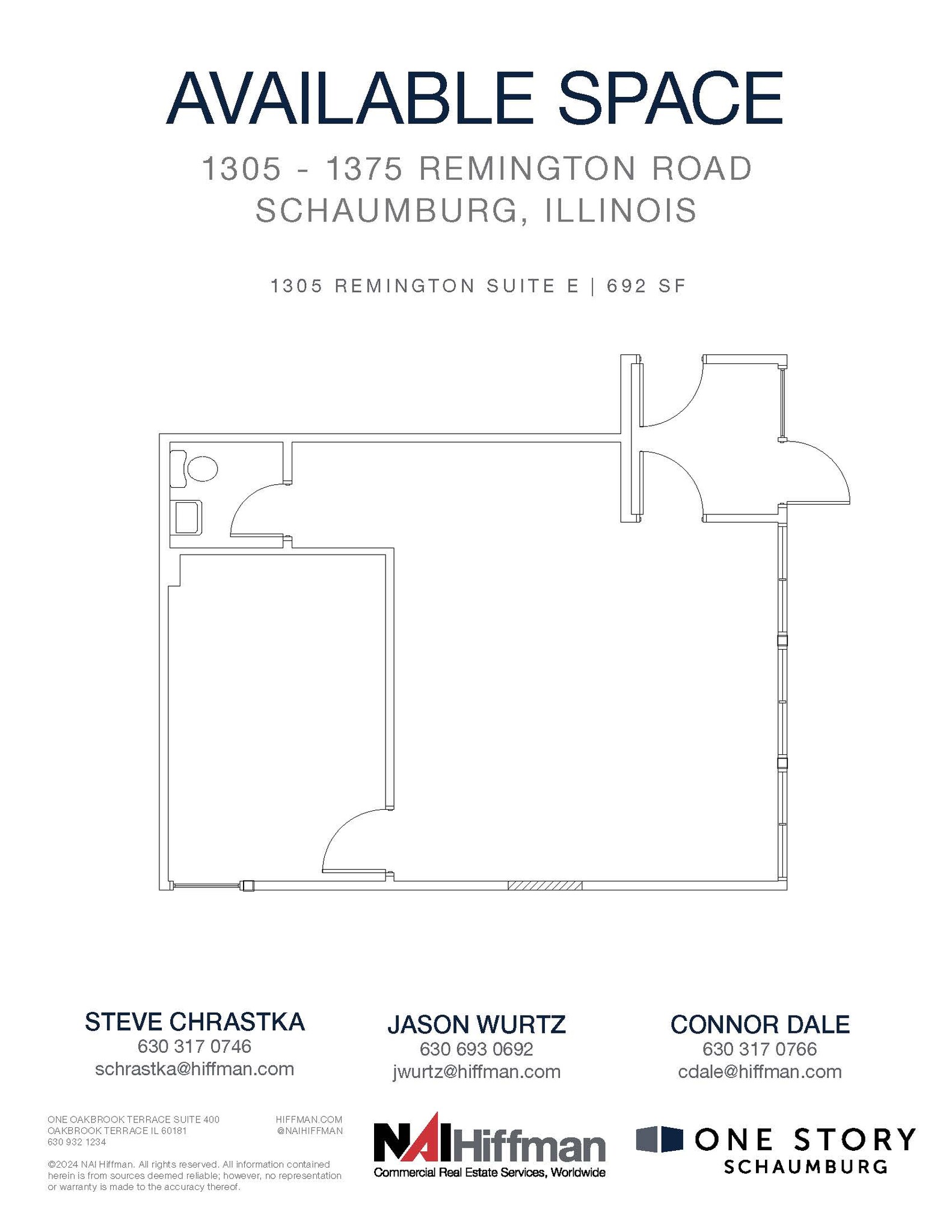 1305 Remington Rd, Schaumburg, IL en alquiler Plano de la planta- Imagen 1 de 2