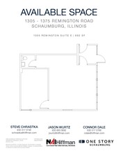 1305 Remington Rd, Schaumburg, IL en alquiler Plano de la planta- Imagen 1 de 2