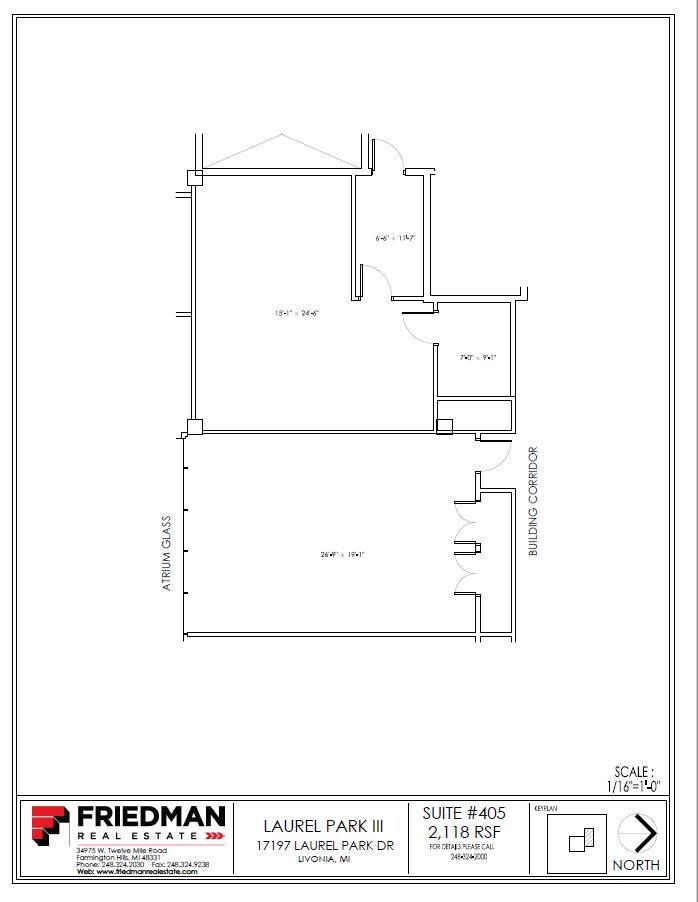 17197 N Laurel Park Dr, Livonia, MI en alquiler Plano de la planta- Imagen 1 de 2