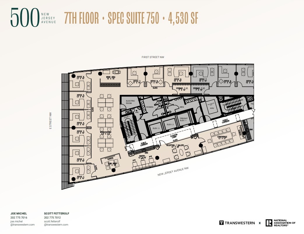 500 New Jersey Ave NW, Washington, DC en alquiler Plano de la planta- Imagen 1 de 1