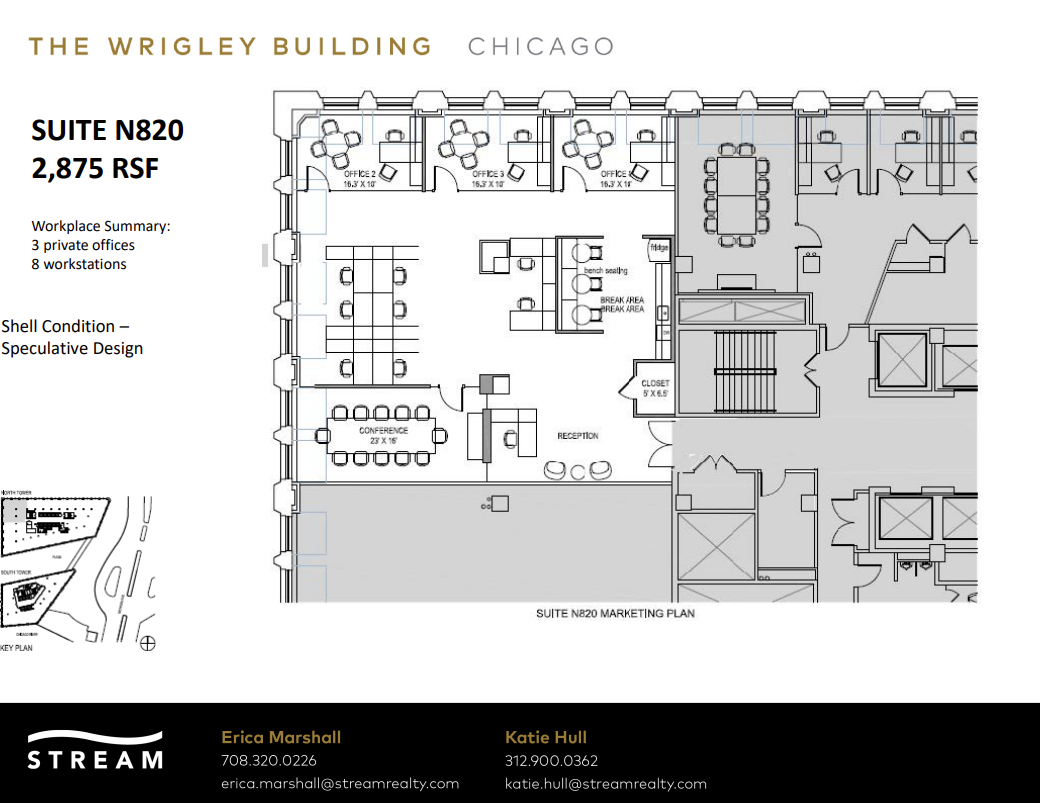 400 N Michigan Ave, Chicago, IL en alquiler Plano de la planta- Imagen 1 de 1